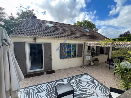 maison guerville 7 pièces 120m²  4 chambres  sous-sol total  terrain clos de 756m²