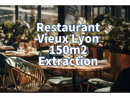 restaurant- vieux lyon centre - 150 m2-extraction-terrasse