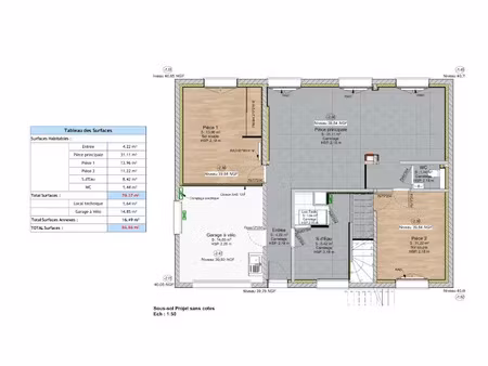 location locaux professionnels 3 pièces 70.37 m² à saint-barthélemy-d'anjou (49124)  960 €