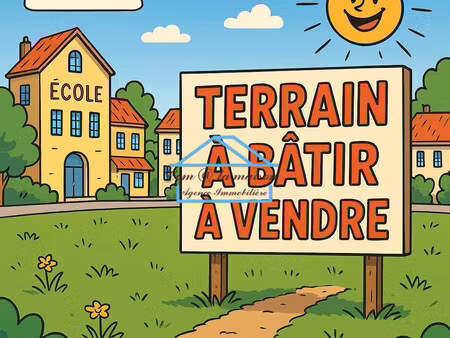 terrain constructible 1450m²