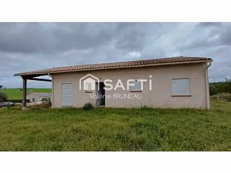 maison neuve à terminer – 100 m² plain-pied – terrain clos 800 m²