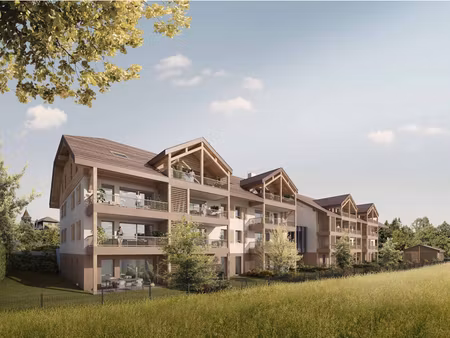 exclusivite a 15mn d'evian t3 56 m²  balcon avec cellier  2 stationnements  calme (74500)