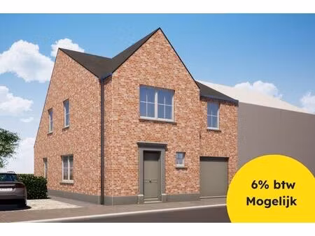 ruime halfopen bebouwing op 550 m² met landelijk zicht te centrum oudenburg