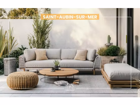 vente appartement neuf 4 pièces 108m2 saint-aubin-sur-mer - 326900 € - surface privée