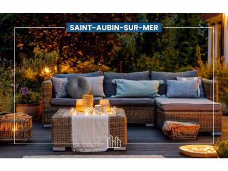 vente appartement neuf 3 pièces 63m2 saint-aubin-sur-mer - 272900 € - surface privée