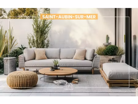 vente appartement neuf 4 pièces 94m2 saint-aubin-sur-mer - 367900 € - surface privée