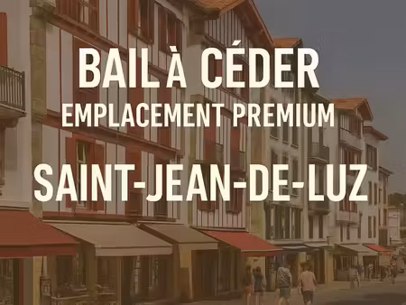 location commerce 1 pièce 32 m² à saint-jean-de-luz (64500)