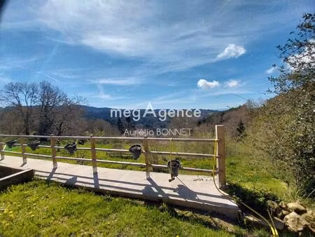 longère avec bois  étang  piscine  terrains.