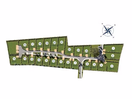 vente terrain 311 m² à médis (17600)  74 000 €