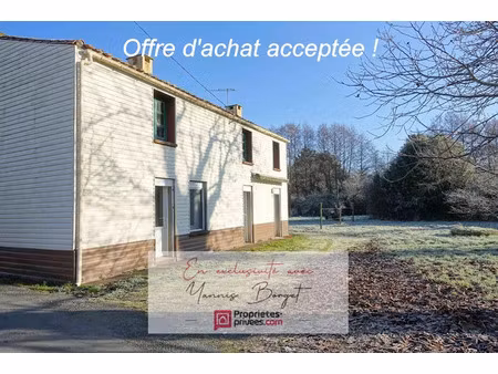 vente maison 4 pièces 77 m² à saint-andre-goule-d'oie (85250)  79 000 €