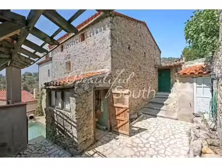 vente maison de village eus 66500 - - surface privée