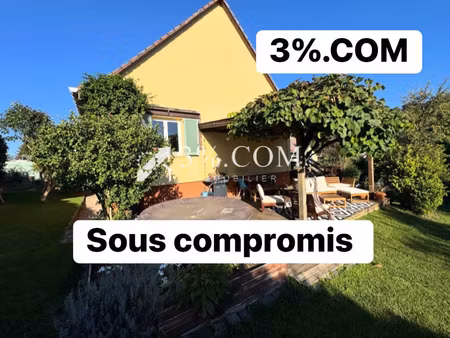 3%com jolie maison rénovée plain pied avec 3 chambres - jardin