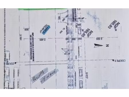 terrain occagnes m² t- à vendre  40 000 €