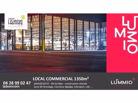 local commercial 1 450 m²