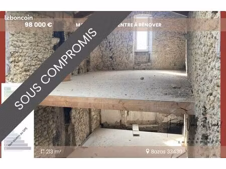 immeuble 213 m² bazas