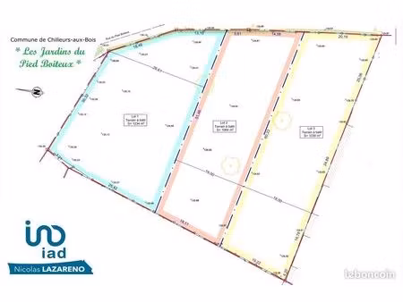 terrain 1230 m² chilleurs-aux-bois