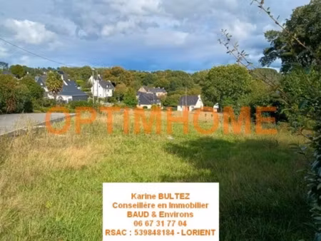 vente terrain 568 m² à baud (56150)  75 000 €