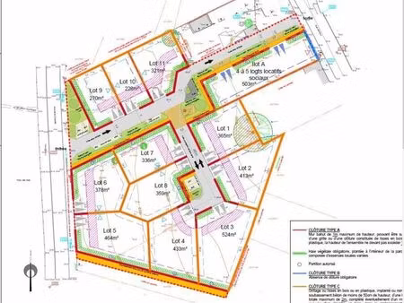 terrain 359 m² chauve