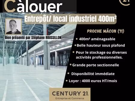 entrepôt 400 m² macon