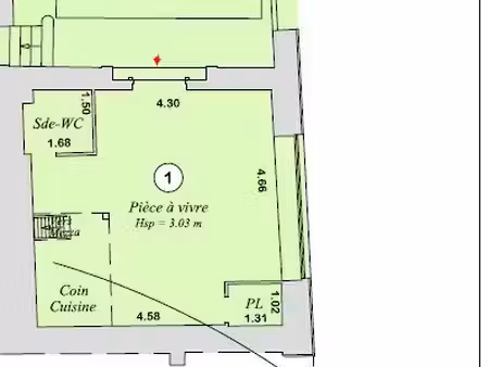 studio 1 pièce 34 m²