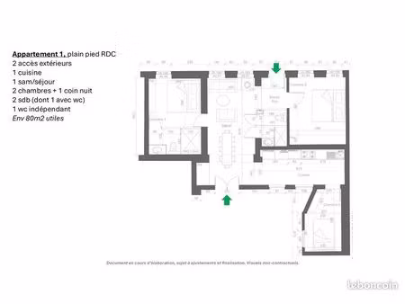 appartement 4 pièces 73 m²