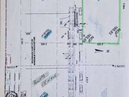 terrain constructible à vendre