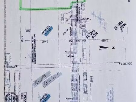 terrain constructible viabilisé à vendre