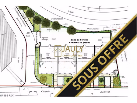 terrain constructible 2101 m² + projet pc accepté