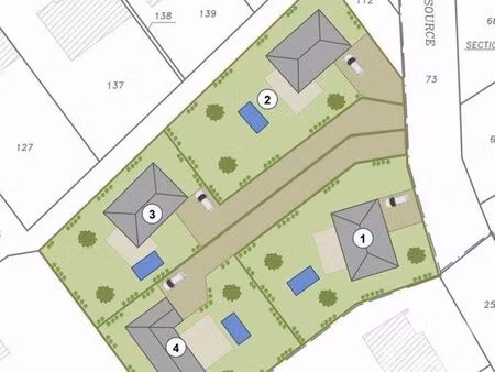 terrain à vendre - 696 m2 - metzeresche - 57 - lorraine