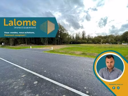 terrain constructible viabilisé à vendre