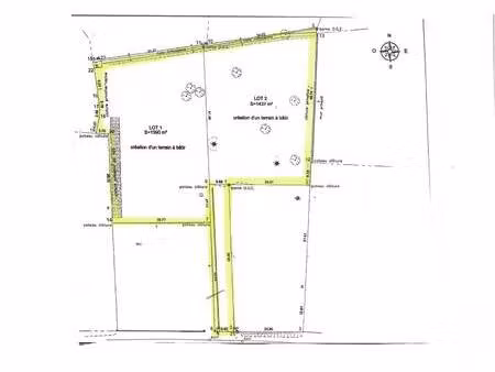 terrain constructible à vendre