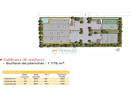 vente local industriel 799 m² bondoufle (91070)