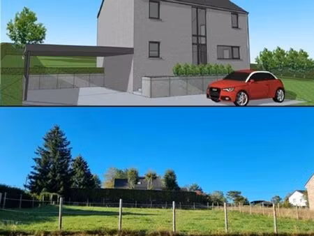 beau terrain à bâtir avec permis octroyé à baugnez