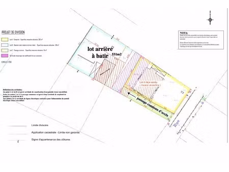 terrain de 531 m² à vert-saint-denis