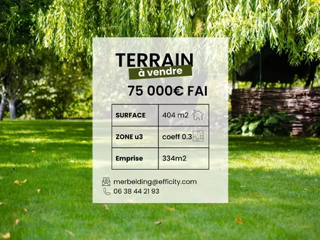 terrain - 404 m²