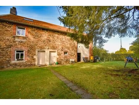 maison en moellons + grange - herbiester - jardin