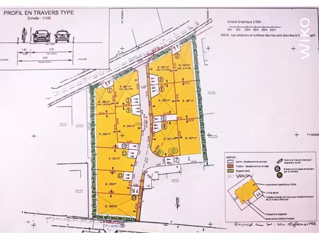 vente terrain 424 m² à bollene (84500)  72 000 €
