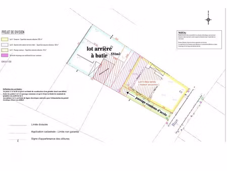 vente terrain 531 m² à vert-saint-denis (77240)  149 000 €
