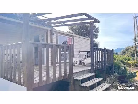 mobil-home 4 personnes – centre corse – location courte et moyenne durée / professionnels 