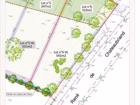vente terrain à carquefou (44470) : à vendre / 860m² carquefou