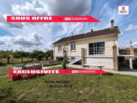 muzy 27650 maison individuelle sur sous-sol total - 3 chambres - dépendance - terrain - 19