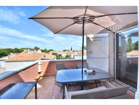 achat - saint cyprien plage - bel appartement 2 pieces + mezzanine - place de parking - 66