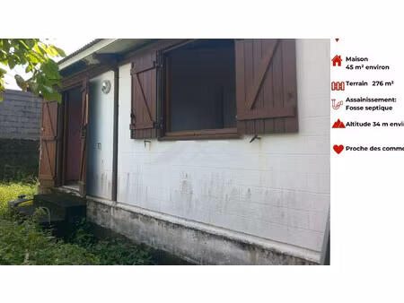 maison f2 45 m²sainte rose