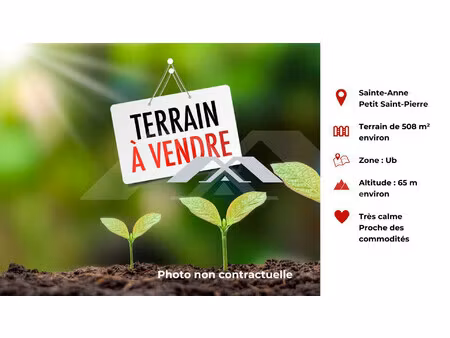 terrain 508 m² sainte anne