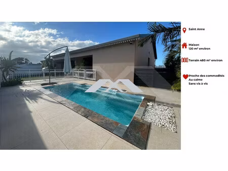 coup de coeur sainte-anne maison récente avec piscine et jardin