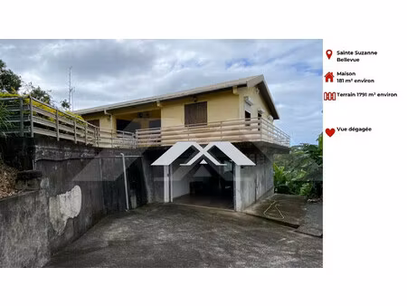 maison f5 181 m² avec vue mer sainte-suzanne secteur bellevue