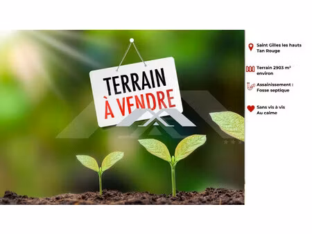 terrain 2903 m² saint gilles les hauts
