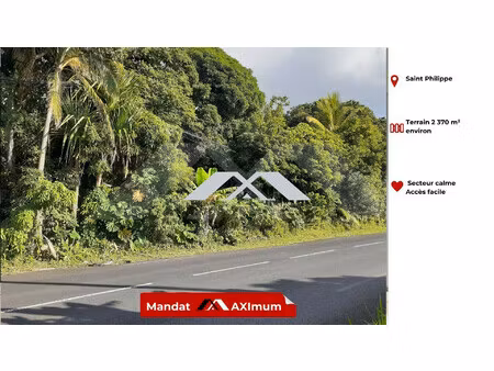 terrain 2370 m² constructible saint philippe