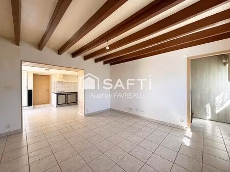 maison 3 pièces  62m2 habitables  terrain de 759m2