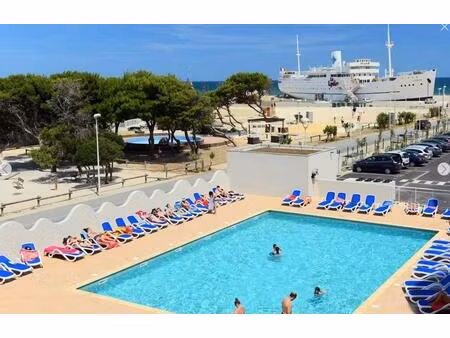 investissement face mer studio 22 m² avec bail commercial  plage à pied